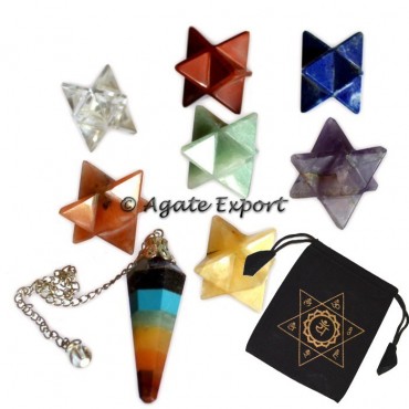 Seven Chakra Kit-Merkaba Star With Pendulum