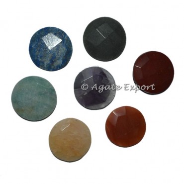 Faceted Chakra Disc Plane Set