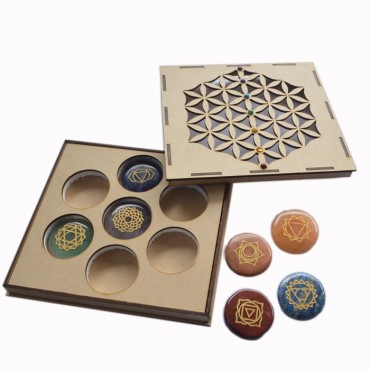 Flower Of Life Seven Chakra Transparent Gift Box