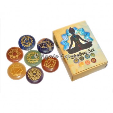 Chakra Engraved Disc Set With Card Box