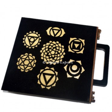 7 Chakra Engraved Set With Chakra Carry Box