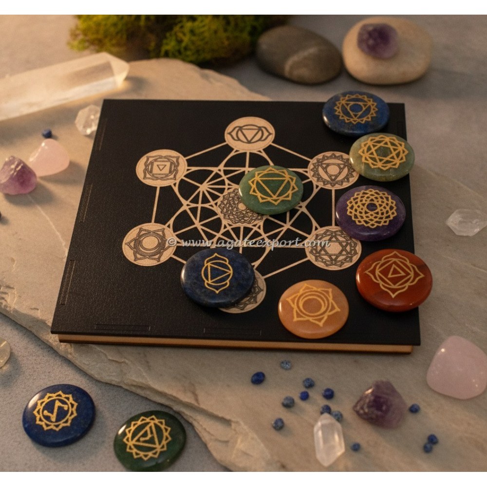 Chakra Stones With Metatron Box