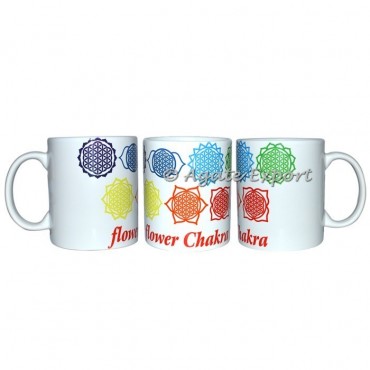 7 Chakra Flower Of Life Ceramic Mug