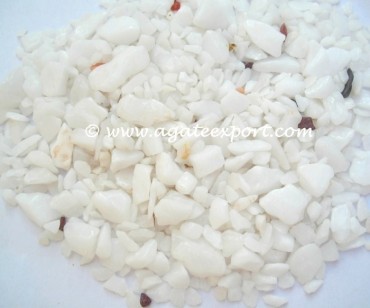 White Agate Chips Stones.