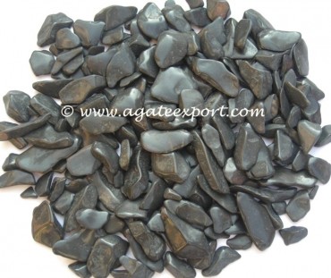 Black Agate Chips Stones.