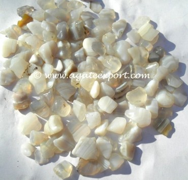 White Onyx Banded Chips Stones.