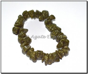 Green Agate Chips Bracelets