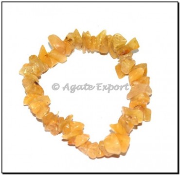 Golden Quartz Chips Bracelets