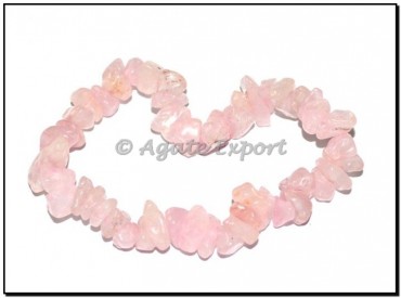 Rose Quartz Chips Bracelets