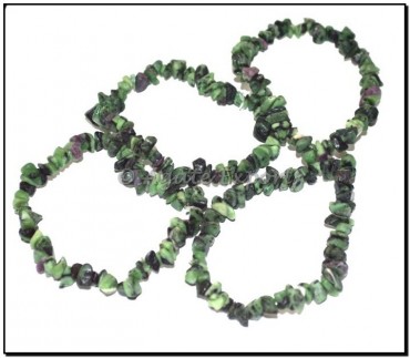 Ruby Zoisite Chips Bracelets