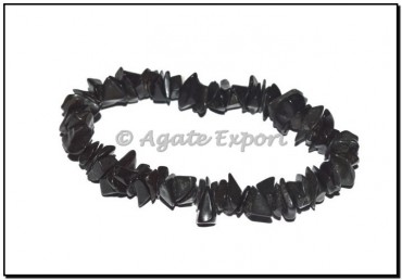 Black Agate Chips Bracelets