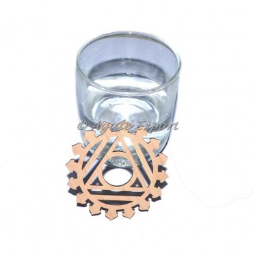 Throat Chakra Wooden Coaster