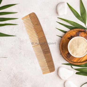 Flower Of Life Engraved Neem Comb