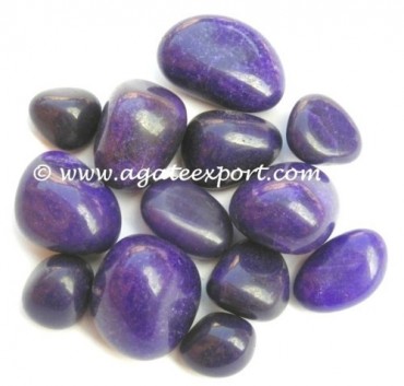 Dark Blue Color Dyed Tumble Stones.