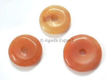 Peach Aventruine  Donuts