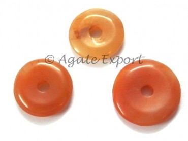Peach Aventurine Donuts