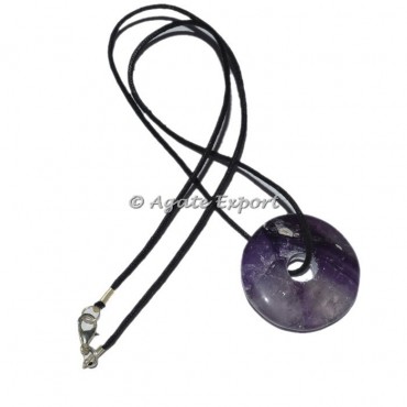 Amethyst Donut Pendants
