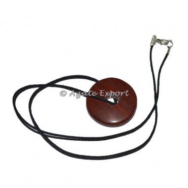 Red Jasper Donuts Pendants