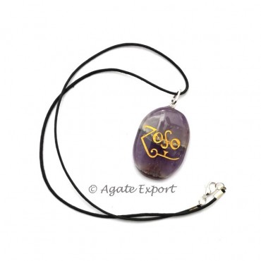 Amethyst Zoso reiki Pendants 