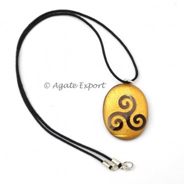 Golden Celtic Reiki Pendants 