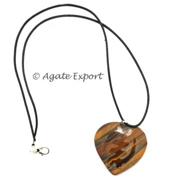 Tiger Eye Engraved Reiki Pendant