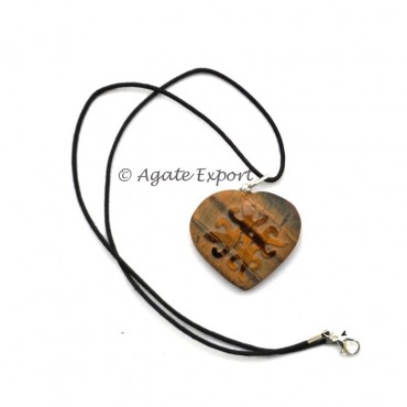 Sun Shape Engraved Reiki Pendants 