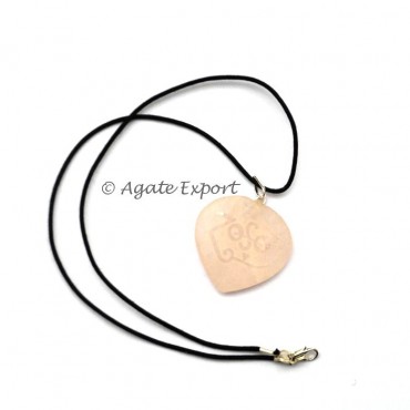 Rose Quartz Zoso Pendants 