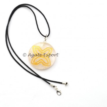 Rose Quartz Butterfly Shape Reiki Pendants