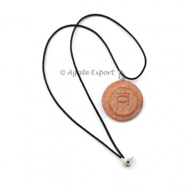 Red Jasper Va Written Pendants 