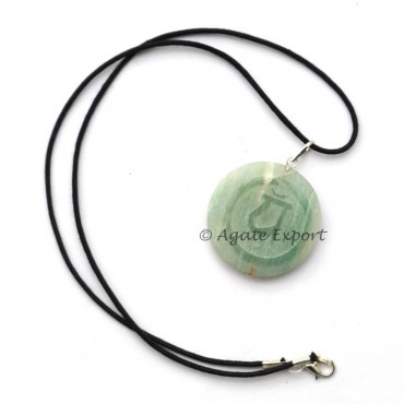 Green Agate Ya Reiki Pendants