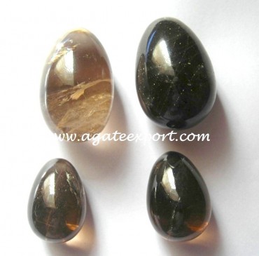 Smokey Quartz Eggs.