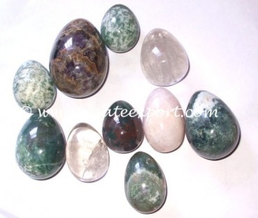Assorted Gemstone Eggs.
