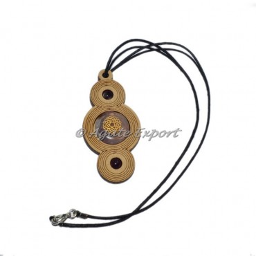 Crown Chakra Wooden Pendants