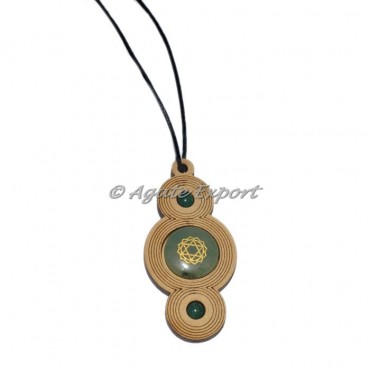 Heart Chakra Wooden Pendants