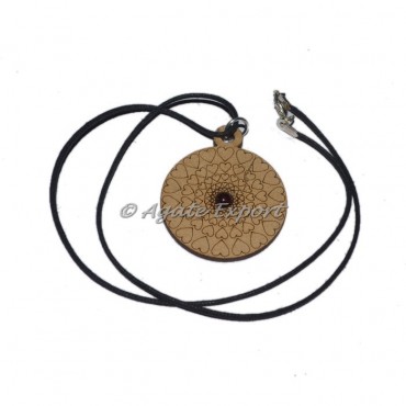 Heart Symbol On Wooden Pendants