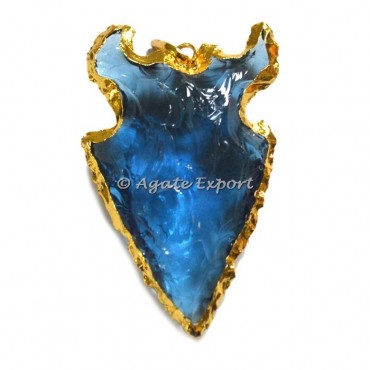 Cow Horn Electroplated Pendants