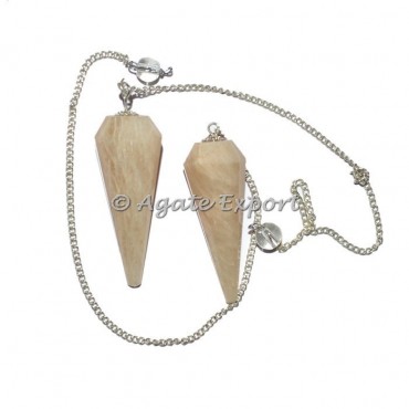 Moonstone 12 Faceted Pendulums