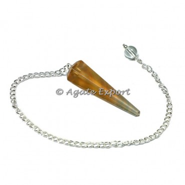 Flourite 6 Faceted Pendulums