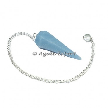 Angelite 6 Faceted Pendulums