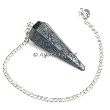 Hematite 6 Faceted Pendulums
