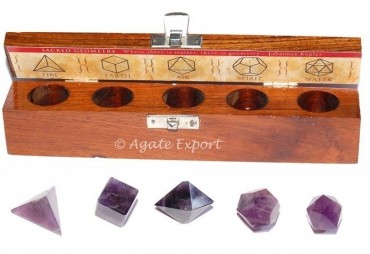 Amethyst Sacred Geometry Set.