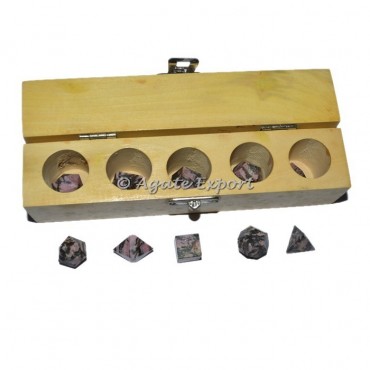 Rhodonite Sacred Geometry Set