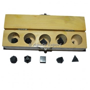 Black Tourmaline 5pcs Geometry Set