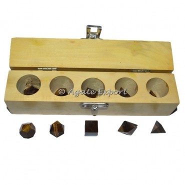 Tiger Eye 5pcs Geometry Set