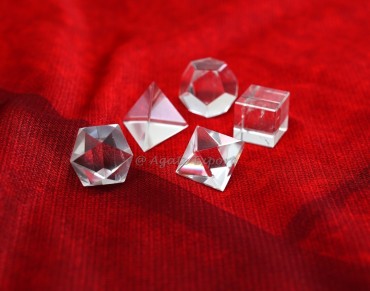 Crystal Quartz Geometry Set 7 Pcs