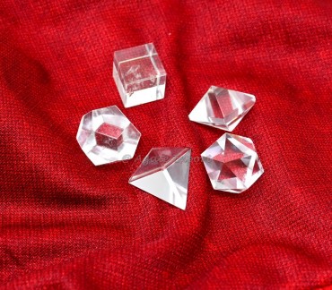 Crystal Quartz Geometry Set 7 Pcs