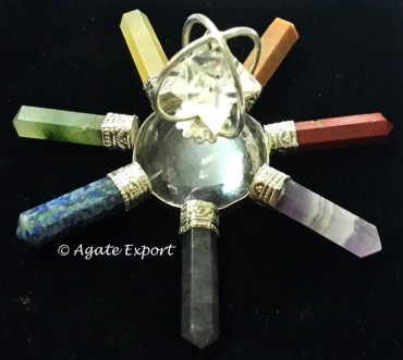 Chakra Energy Generator With Merkaba Star
