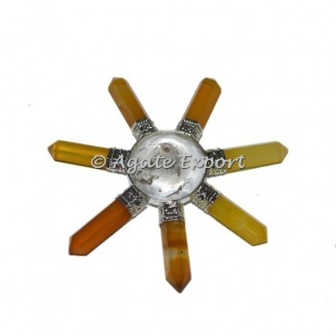 Yellow Onyx Chakra Energy Generator