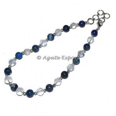 Gemstone Crystals Anklet