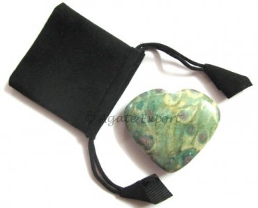 Ruby Zeocite Puffy Heart Gift Set
